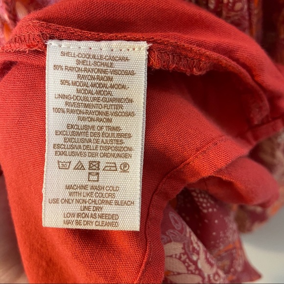 Free People Boho Floral Button Front Mini Dress - Picture 7 of 7